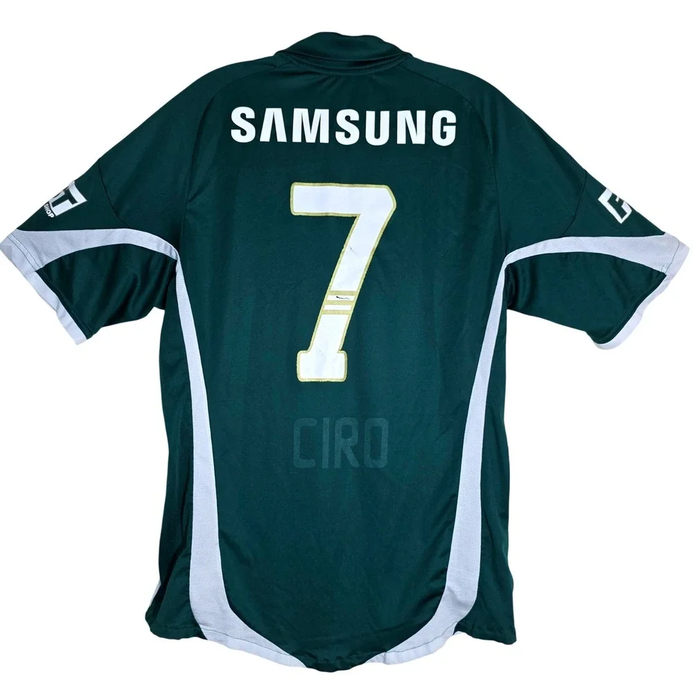 Adidas Palmeiras Soccer Jersey Mens Medium Green Samsung Ciro 7 Brazil